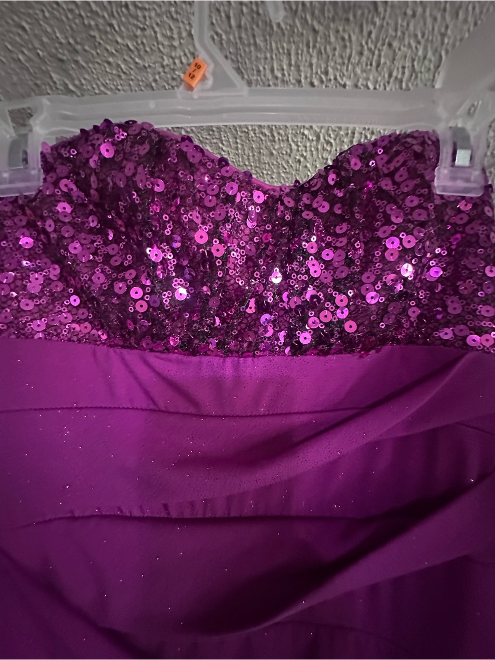 Roxy Fuchsia Sequin Strapless Dress